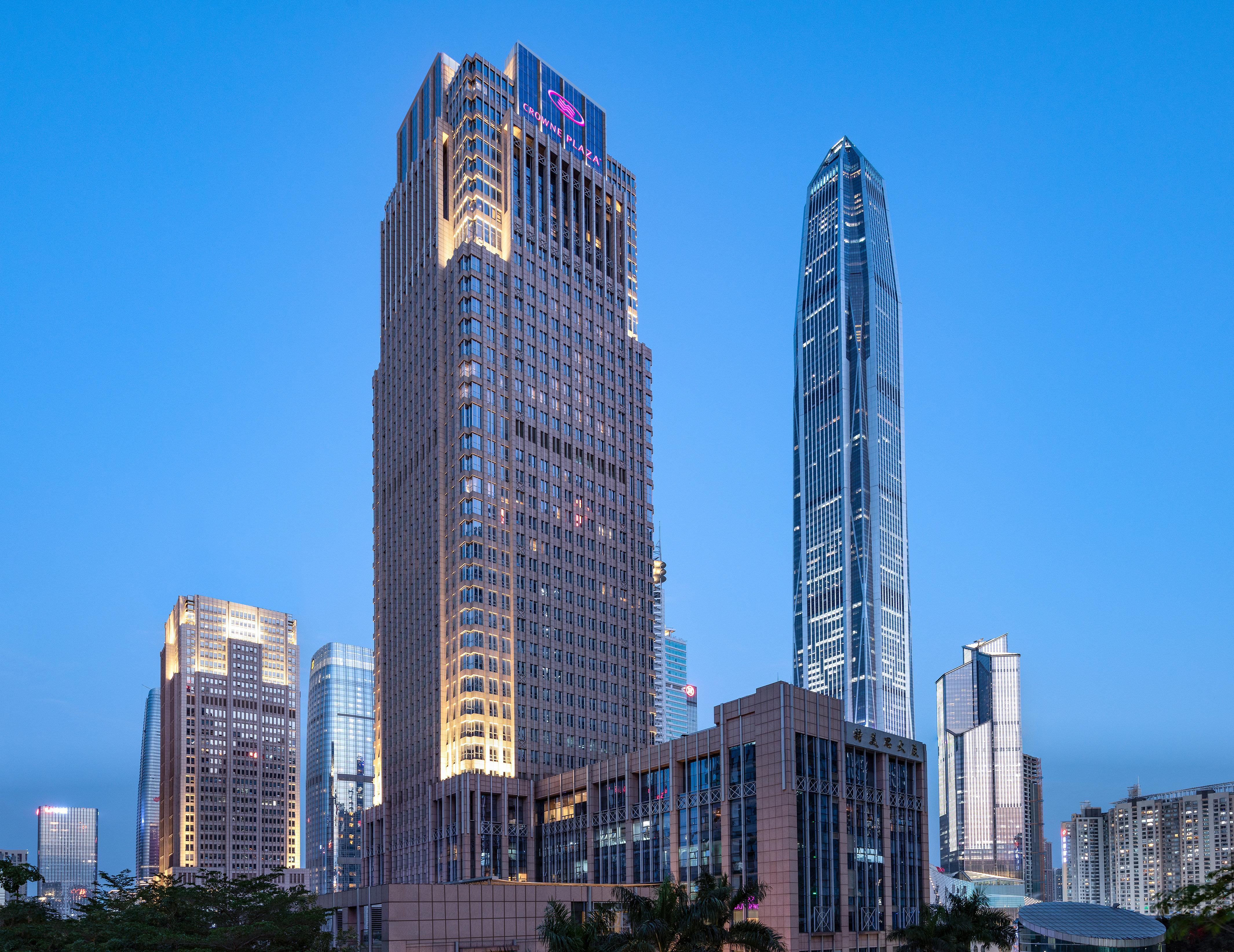 Crowne Plaza Shenzhen Futian, Near To Shenzhen Convention&Exhibition Centre, Shenzhen Stock Exchange And Shenzhen Civic Center, Outdoor Heated Pool Hotell Eksteriør bilde